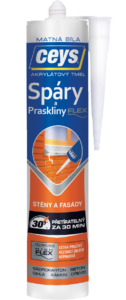Spáry a praskliny - akrylátový tmel